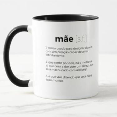 Imagem de Caneca Significado de Mãe Int Preto