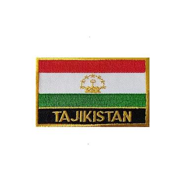 Imagem de Ruoming 1 PÇ Patch de bandeira do Tajiquistão, bordado a ferro ou costurado, tático, militar, nacional do Tajiquistão