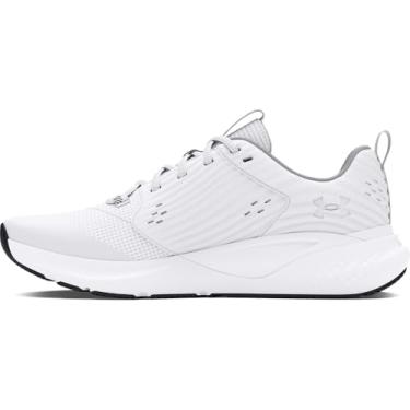 Imagem de Under Armour Tênis masculino Charged Commit 4 Cross, (106) Branco/Cinza moderado/Verde floresta, 11.5