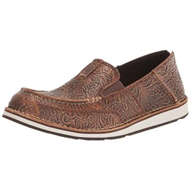 Imagem de ARIAT Tênis de barco feminino Cruiser, Estampa floral marrom, 7 Wide