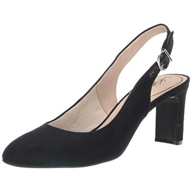 Imagem de Lifestride Gigi Sling feminino, Microcamurça preta, 11 Wide