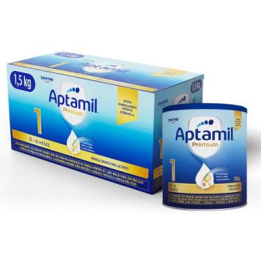 Imagem de Fórmula Infantil Aptabox Aptamil Premium 1 0-6 Meses 1,5 Kg