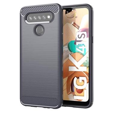 Imagem de Capa para LG K51S/LG K41S, tecnologia de absorção de choque TPU com moldura elevada protetora para LG K51S/LG K41S (cinza)