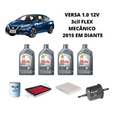 Imagem de Kit revisão troca de oleo versa 1.0 2015 em diante shell