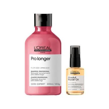 Imagem de Kit L'oréal Professionnel Serie Expert Pro Longer - Shampoo 300ml + Ól