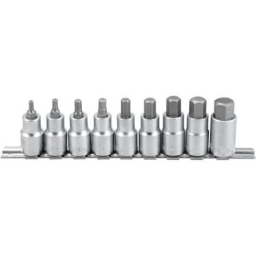 Imagem de Jogo Soquete Sextavado 1/2'' 4-7mm Com 9 Pecas Vonder