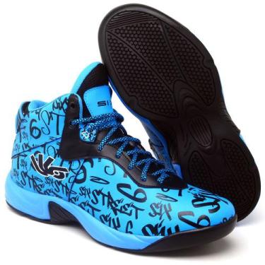 Imagem de Tênis Basquete Masculino Infinity Six Street Azul, 41, Azul, Masculino