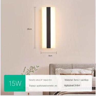 Imagem de Arandela, Luminária De Parede, Vários Modelo, Arandela Led, 3 Cores em