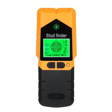 Imagem de Mulcort Scanner de parede 6 em 1 com função de localização de unhas magnéticas, detector de parede para detecção de madeira, metal e fio AC, visor LCD e alarme de áudio