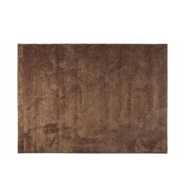 Imagem de Tapete Decorativo Linha Apolo 2x3 Cor Marrom Chocolate | Ideal para Sala, Quarto e Ambientes Internos 100% Poliéster | Base Antiderrapante, Fácil de Limpar e Alta Durabilidade