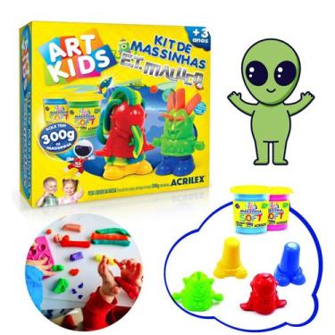 Imagem de Massa Massinha De Modelar E.t Maluco 2 Moldes Especial 300gr - Acrilex