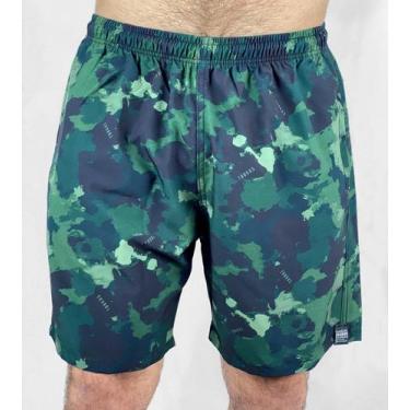 Imagem de Bermuda Masculina Camuflada Tookas, M, Preto, Verde