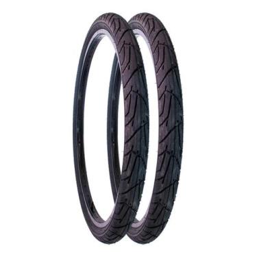 Imagem de Par Pneu Bicicleta Levorin Praieiro Aro 26x1.95 Slick Urbano, Pneu Lev