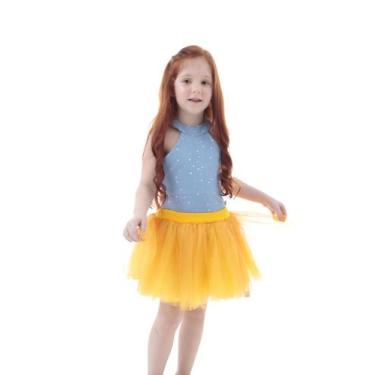 Imagem de Saia Princesa Tutu AMARELA com Brilho - QUIMERA KIDS,  10