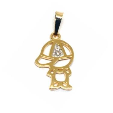 Imagem de Pingente de ouro 18k Filho com Pedras - Elegancy Joias