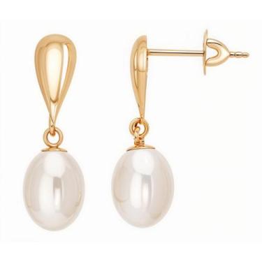 Imagem de Brinco Ouro 18k Feminino Biwa 7mm  - DR Joias