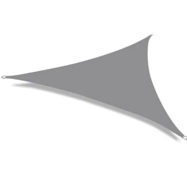 Imagem de Toldo Sombreamento Decorativa Triangular Cinza 3,6M Sombra - Têxtil Sa