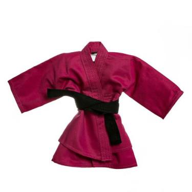 Imagem de Kimono Kimoninho Rosa Judô Jiu Jitsu Bebê Menina - Potinho de mel, Úni