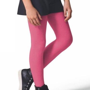 Imagem de Meia Calça Canelada Fio 80 Selene 9555-002 Infantil, M, Pink