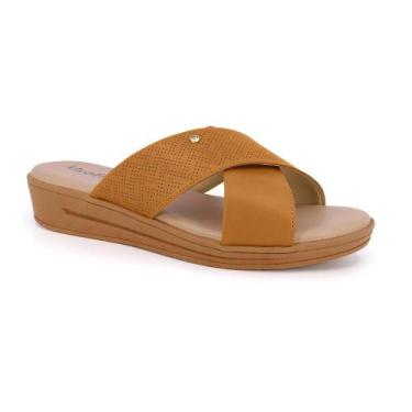 Imagem de Tamanco usaflex plataforma mm0702, 36, Marrom claro