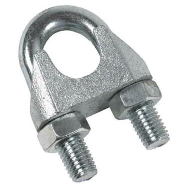 Imagem de Grampo Clip Para Cabo de Aço 3,2mm 1/8" para academia ultra - Glamour 
