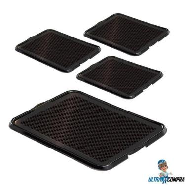 Imagem de Kit 4 Toaletes Sanitário Ultracompra Pipi Dog Black