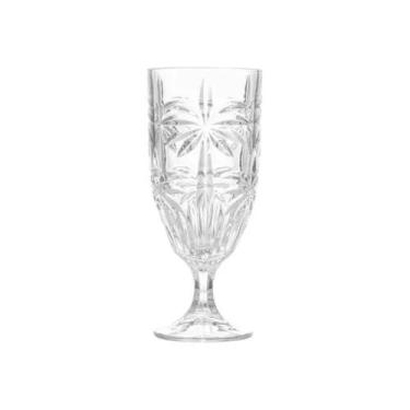 Imagem de Taça de Cristal Palm Tree Coqueiro Transparente 450ml Wolff