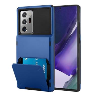 Imagem de Marphe Capa carteira para Samsung Galaxy Note 20 Ultra com 4 compartimentos para cartão de crédito à prova de choque capa híbrida de proteção resistente para celular compatível com Samsung Note 20