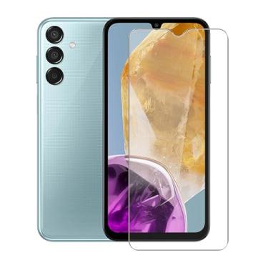 Imagem de Película protetora de tela temperado para Samsung Galaxy M15 5G, KJYFOANI [1 unidade] de alta transparência [dureza 9H] [livre de bolhas] película protetora de vidro temperado para Samsung Galaxy M15