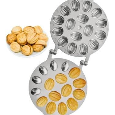 Imagem de Molde de biscoito de nogueira 16 - Máquina de biscoito de nogueira - Oreshki Mold Maker - Oreshki Maker - Oreshki Maker - Oreshki Cookie Mold - Forma de biscoito de nogueira - Oreshnitsa Maker -