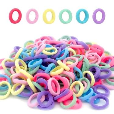 Imagem de 100 Unidades Xuxinha De Cabelo Rabicó Cor Pastel Penteado Infantil - X
