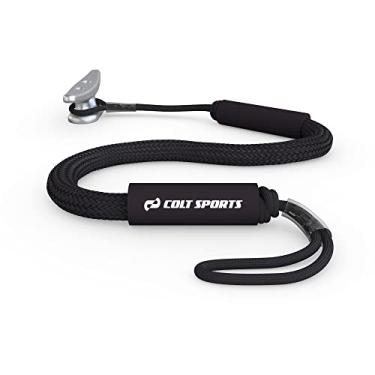 Imagem de Colt Sports Linha de doca elástica, linha de doca de jet ski, linhas de ancoragem elástica para barcos, corda de amarração de barco, linha de doca forte para jet ski, corda de amarração para barcos, corda de ancoragem elástica, 1,8 m, preta