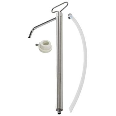 Imagem de Lumax LX-1352 Bomba de balde de pistão de aço inoxidável de 50,8 cm (227 g/Stroke Lift-Action). Capacidade de 12,5 litros (20-25 L). Peso: 1,4 kg. Porta de saída: 1/2" (12,5 mm).