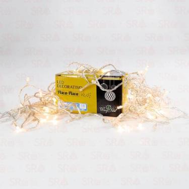 Imagem de Pisca Pisca LED 100 lâmpadas para Decoração de Árvore de Natal  Branco