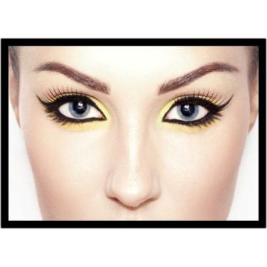 Imagem de Quadro Decorativo Estética Feminina Moda Salões De Beleza Maquiagem Ol