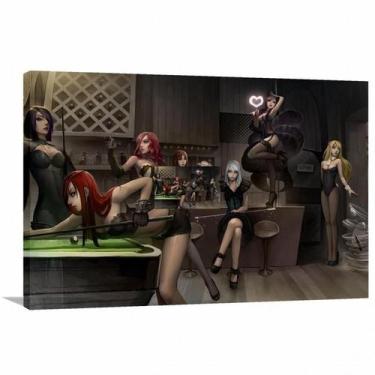 Imagem de Quadro decorativo League Of Legends - Sinuca - Tela em Tecido - Wall F