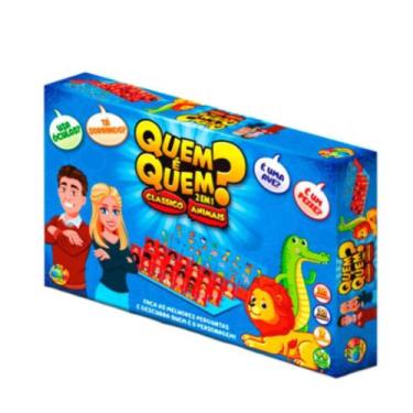 Imagem de Jogo Quem é Quem 2 em 1 Clássico e Animais - Ref 1052 GGB Brinquedos -