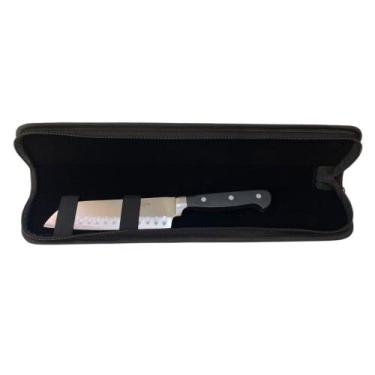 Imagem de Faca Santoku 7" Profissional Estojo Case material sintético Presente -