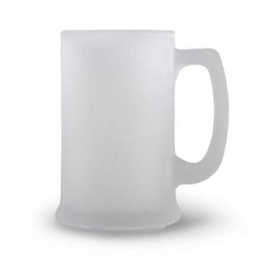 Imagem de Caneca De Chopp cerveja Fosca Vidro Jateado 300ml Pequena Para Bar Res