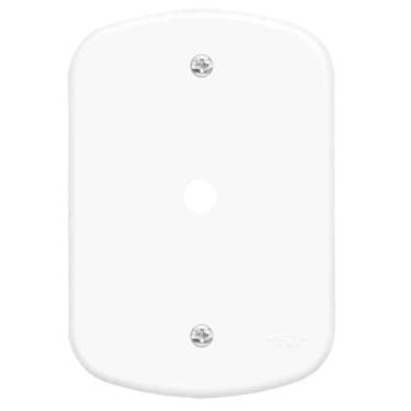 Imagem de Espelho Placa Furo P/ Torneira Ducha F8 Tampa 4x2 Fame Blanc