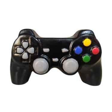 Imagem de Cofre Cofrinho Controle Jogo Ceramica Preto Decorativo - Hp Decor