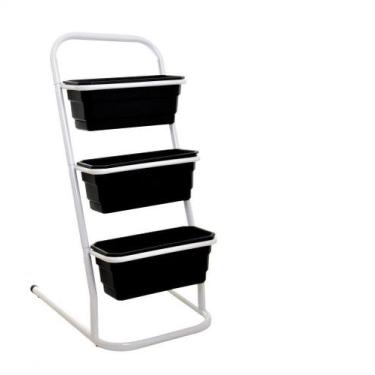 Imagem de Plante Em Casa Horta Jardineira Apartamento ou Quitinete 3 Vasos 40 cm