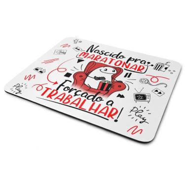Imagem de Mouse Pad Divertido Flork - Nascido pra maratonar