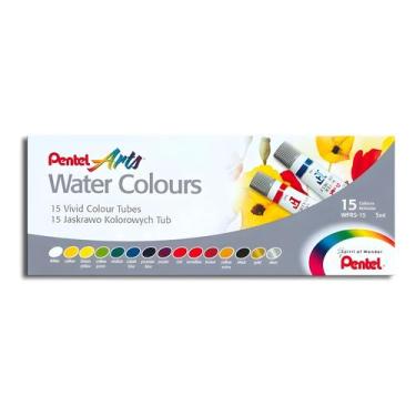 Imagem de Tinta Aquarela Pentel Caixa com 15 Cores