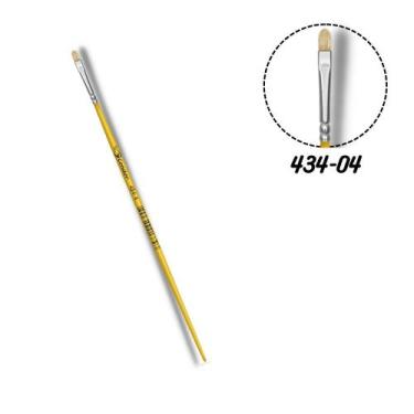 Imagem de Pincel Condor 434-04 Língua de Gato Pelo Natural Cabo Longo