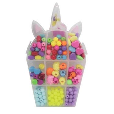 Imagem de Kit Artesanato Miçangas Estojo Unicórnio - Brinquedo - Toyng, ROSA, U