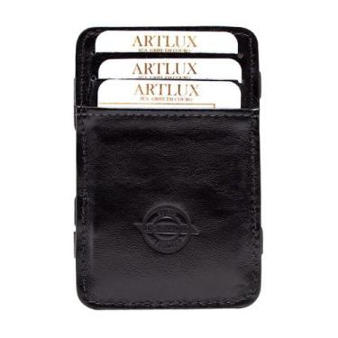 Imagem de Carteira Mágica Couro Artlux 165, Preto