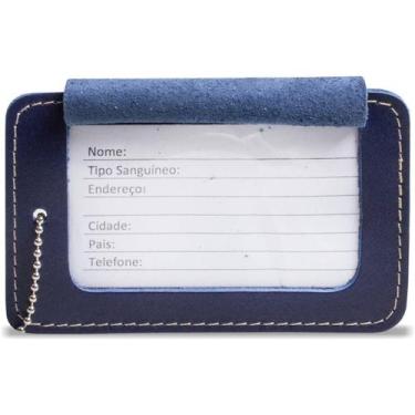 Imagem de Tag Identificação em Couro Artlux ID003, Azul