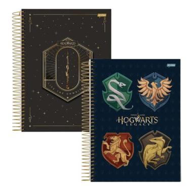 Imagem de Kit 2 Cadernos Espiral Hogwarts 80fls Jandaia
