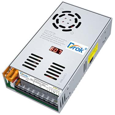 Imagem de DROK Fonte de Alimentação de 60V, Ac 110V 220V para Dc 0-60V 8A 480W Conversor Buck, Adaptador LED Variável Ajustável Regulado 5V 12V 24V 30V 36V 48V 60Volt Transformador 3A 5A 8Amp Carregador para La